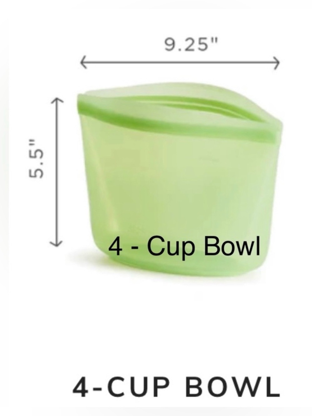 Stasher™ Silicone Reusable 2- 4 Cup Bowls, 2-Cup, and 1 Sandwich - Picture 3 of 11